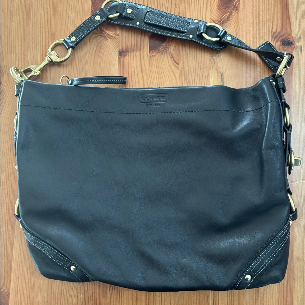 Coach Carly H0773-11636 hobo black leather - new with tags